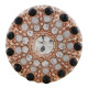 20MM round Rose-Gold Plated with rhinestone KC7567 snaps jewelry