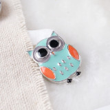 20MM owl snap with  enamel KB7015 snaps jewelry