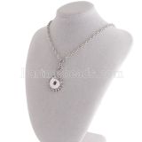 Pendant Necklace with 45CM chain fit 18mm snap chunks