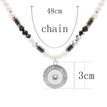 Pendant Necklace with 46CM chain KC1092 20MM chunks snaps jewelry