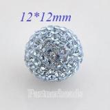 12mm Lightblue STELLUX Austrian crystal ball beads