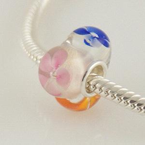 partner S925 murano lampwork glass beads