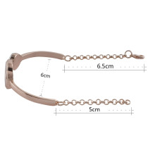 1 button metal Rose Gold  Bracelets fit 18&12mm snaps chunks KC0771