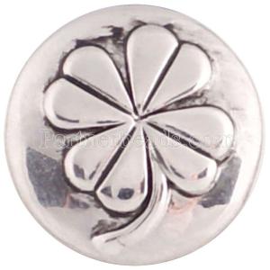 20MM Clover snap button Antique Silver Plated KC5003 snap jewelry
