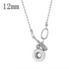Pendant of Baseball necklace with 46CM chain fit 12MM snaps style small chunks jewelry
