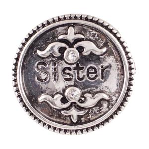 20MM sister snaps Antique Silver Plated KB6920 snaps jewelry