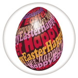 20MM Painted Easter Egg enamel metal C5672 print snaps jewelry