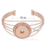 Rose Gold bracelet  rhinestone fit 20MM snaps jewelry KC0883