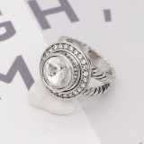 12MM snap Apr. birthstone white KS7034-S interchangable snaps jewelry