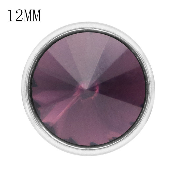 12MM snap Feb. birthstone purple KS7032-S interchangable snaps jewelry