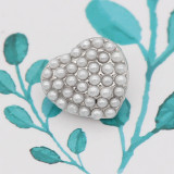 Love 12MM snap White pearl  KS7047-S interchangable snaps jewelry