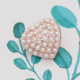 Love 12MM snap White pearl  Rose Gold KS7046-S interchangable snaps jewelry