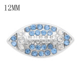 Football 12MM snap With Light blue Rhinestone KS7056-S