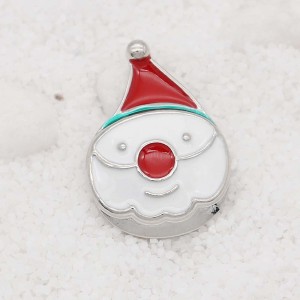 20MM Christmas design Snowman  snap Plating KC9109 snaps jewelry