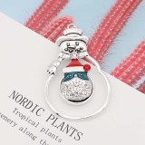 Christmas 20MM design Snowman snap with  rhinestone KC9108 snaps jewelry