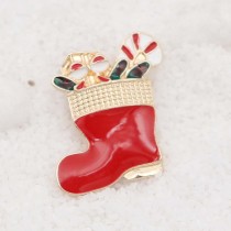 20MM design Christmas boots  snap Plating Enamel KC9110 snaps jewelry
