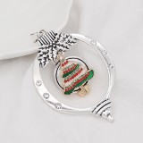 Christmas lantern snap sliver Pendant   fit 20MM snaps style jewelry KC0466