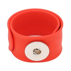 Creative red papa circle Silica gel Hot Sale Trendy Snap Button Bracelet Bangles fit 20MM Snap Jewelry fun gift