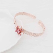12MM design rose gold snap with rose rhinestone and pearl KS7078-S snaps jewelry