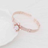 12MM design rose gold snap with colorful rhinestone and pearl KS7079-S snaps jewelry