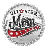 20MM all star Mother snap Silver Plated KC8045 snaps jewelry