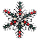 Christmas 20MM  snowflake snap Silver Plated with  rhinestone KC8054 snaps jewelry