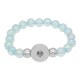 Light Blue beads bracelets Fit 18/20mm snaps chunks