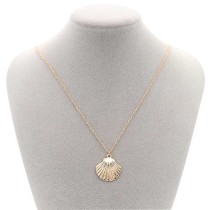  Sea life  Shell Charm Necklace Metal gold plated with 46cm chain TA3115 