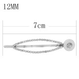 hairpin snap sliver Pendant   fit 12MM snaps style jewelry KS0378-S