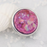 12MM snap charms With purple shell KS9718-S interchangable snaps jewelry