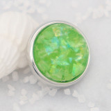 12MM snap charms With Green shell KS9721-S interchangable snaps jewelry