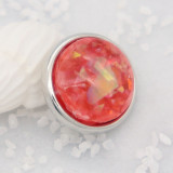 12MM snap charms With Red shell KS9719-S interchangable snaps jewelry