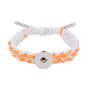 1 buttons Orange Rope  KC0511  new type Bracelet fit 20mm snaps chunks
