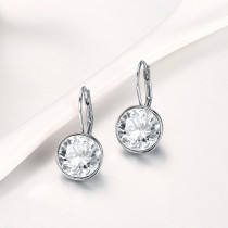 Crystal Environmental Alloy Silver-plated  Fashion Gift for Female Delicate Earrings