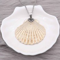 Pendant of necklace without chain with shell and Rhinestones fashion style jewelry