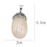 Pendant of necklace without chain with shell and Rhinestones fashion style jewelry