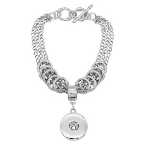 1 buttons  snap sliver bracelet fit snaps jewelry KC0517