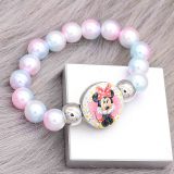colorful beads kids junior style bracelets Fit 18/20mm snaps chunks CH3021