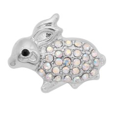  20MM Rabbit snap with rhinestone KC8083 charms snaps jewelry