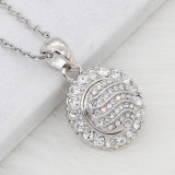 12MM design Round metal silver plated snap with colorful rhinestone KS7128-S charms snaps jewelry