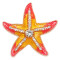 20MM Starfish snap gold Plated with Yellow charms KC9239 snaps jewerly