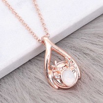 12MM Christmas design Rose Gold metal plated snap with White natural stone KS7139-S charms snaps jewelry