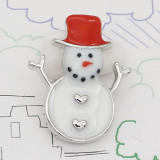 Christmas 20MM design Snowman  enamel KC9254 snaps jewelry