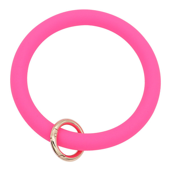 rose Silica gel Big ring bangle Key Ring Key Chain bracelet