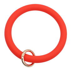 red Silica gel Big ring bangle Key Ring Key Chain bracelet