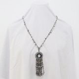 Fashion 80CM Hand Beaded long Tassel Necklace
