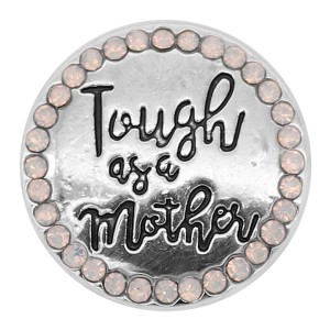 20MM Mother snap silver Plated With  white rhinestones KC9308 snaps jewerly