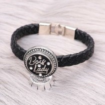 20MM snap silver Plated With rhinestones with Black enamel charms KC9311 snaps jewerly