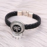 20MM Dragonfly snap silver Plated with Black enamel charms KC9301 snaps jewerly