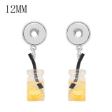1 buttons KS1298-S with Small Pendants Lemon tea new type Earrings fit 12mm snaps chunks